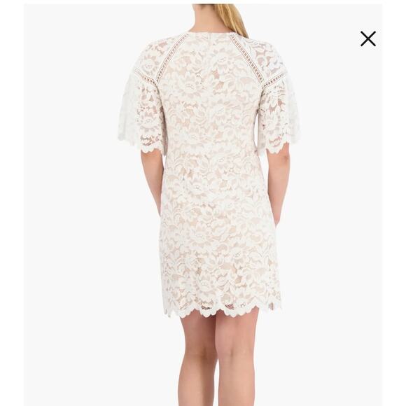NWT Vince Camuto White & Ivory Lace Dress- Size 12 - Picture 3 of 16